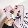 Читать книгу Кофе Девушка Чехол для телефона Милый чехол для iphone X XS XR 17 16 15 13 14 12 11 Pro Max Mini 16 15 14 Plus Ударопрочный чехол