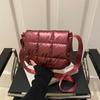 Women Elegant Quilted Shoulder Bags Cloud Pleated Bubbles Crossbody Bag Fashion Simple Solid Color Commute Shopping Bags