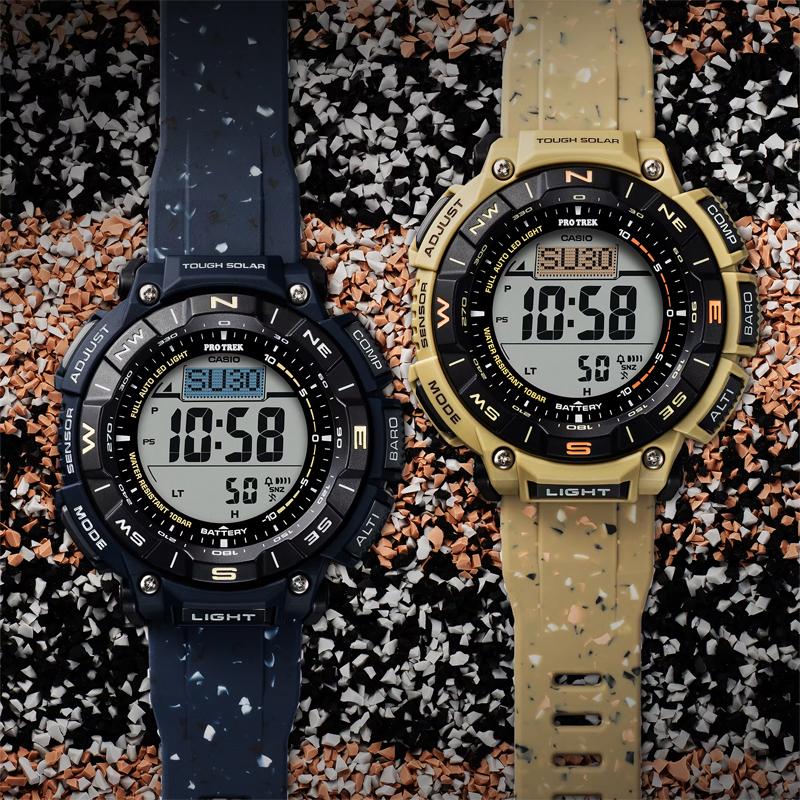 Casio Мужские часы PRO TREK Черные PRG340SC-2 PRG340SC-2