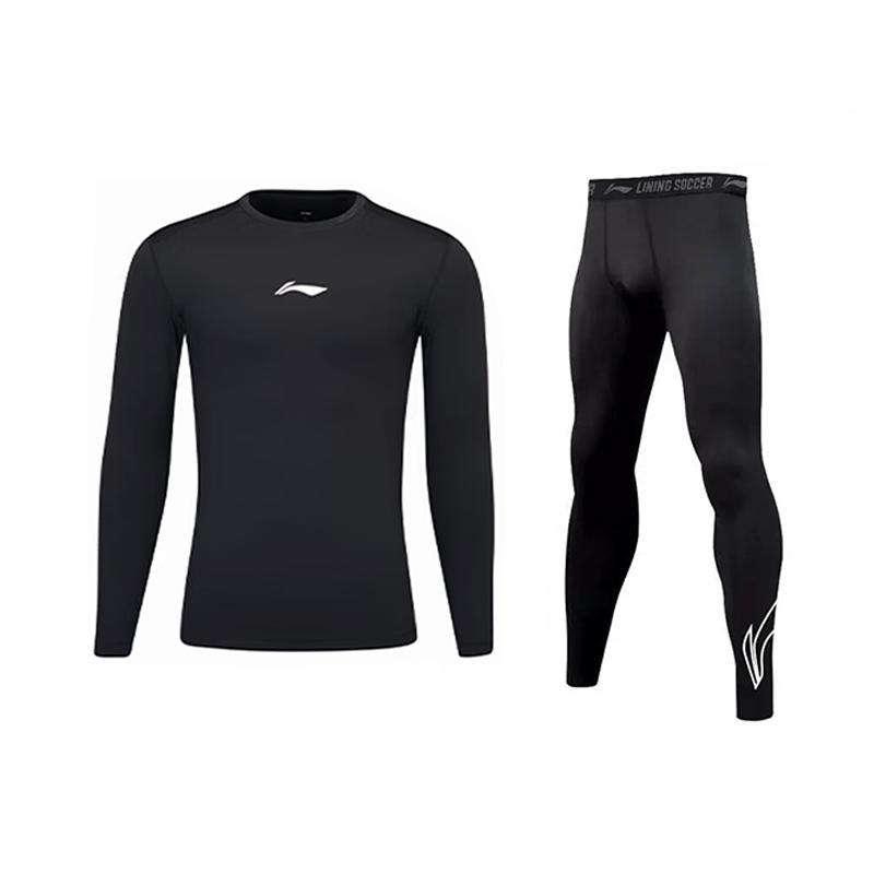 Фитнес-комплект Li Ning мужской Черный+Черный YUDV013-1+YULV025-1