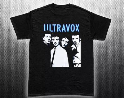 Ultravox черная Унисекс Базовая Все размеры S-5XL мужская с коротким рукавом CG2311 Унисекс Футболка