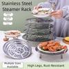 5Pcs Thickened Steamer Basket Set Multi Size Food Steaming Tray  Kitchen Dining