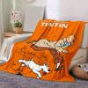 1pc, The Adventures of Tintin: A Cozy Home Decor Gift, Bedroom, Living Room, Travel, Camping, Car Blanket, Beach, Office Nap. Perfect as a Sofa Blanke