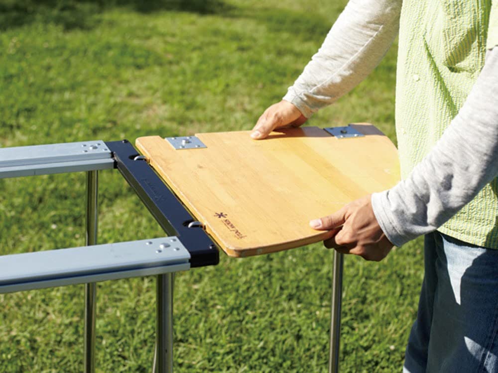 Snow Peak Угловой стол L бамбуковый многофункциональный CK-118TR