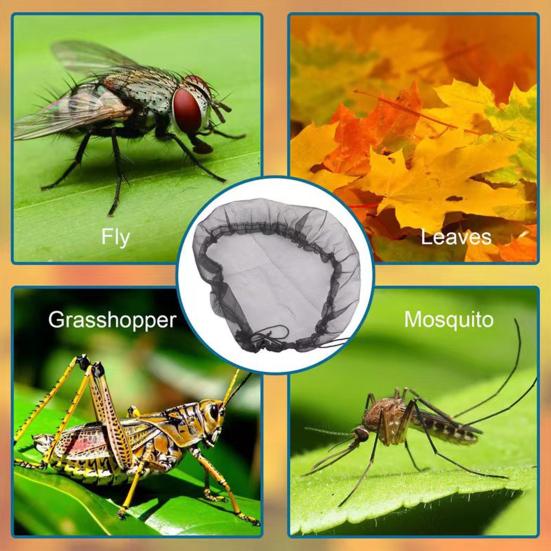 Сетка для защиты от мусора, сетка для защиты от дождя, с затягивающимся шнурком, чехол для ведра для сбора воды, защита резервуара для воды на патио в саду