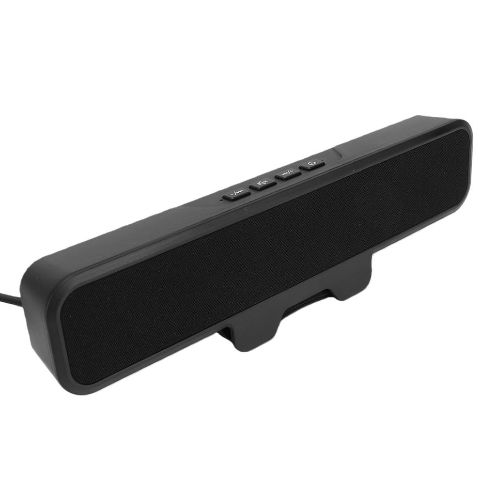 10-ваттный PC-динамик с зажимом, USB A, USB C, проводная стерео-динамик-панель для настольного компьютера с регулятором громкости, клавишей отключения звука