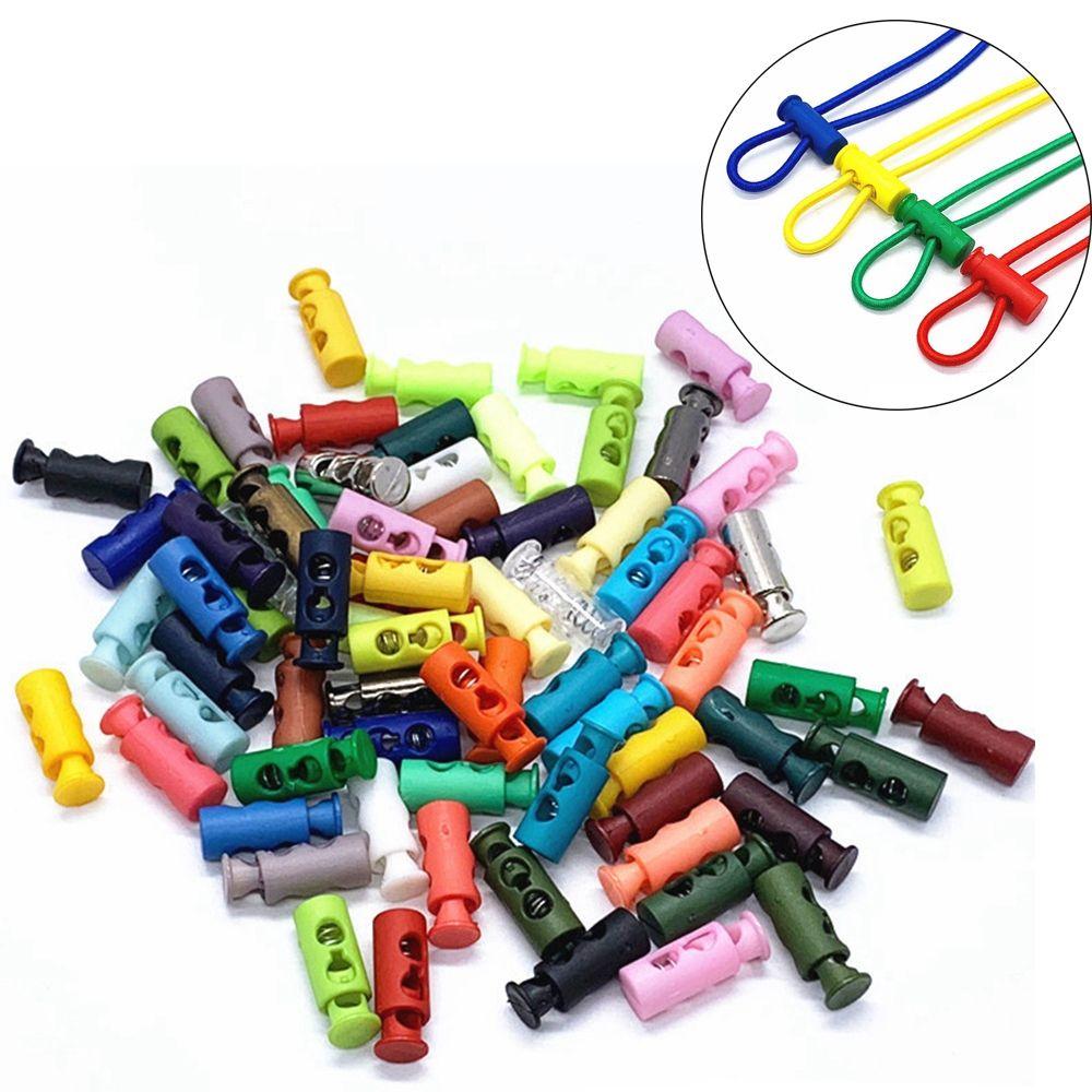 Apparel Shoelace Sportswear Accessories Plastic Stoppers Lock Toggle DIY Metal Clamp Stopper Cord