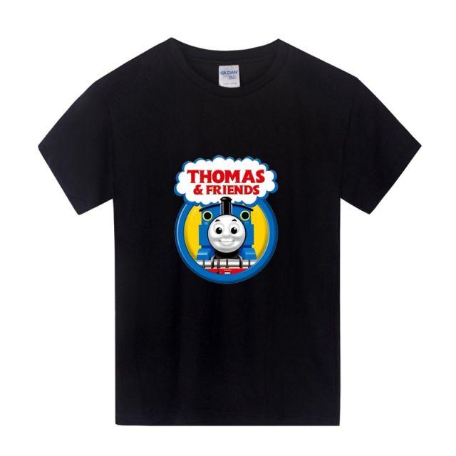 Thomas the Train Childrens Summer Boys Pure Cotton Short Sleeve TShirt HalfSleeve Topset Kids Schoolwear