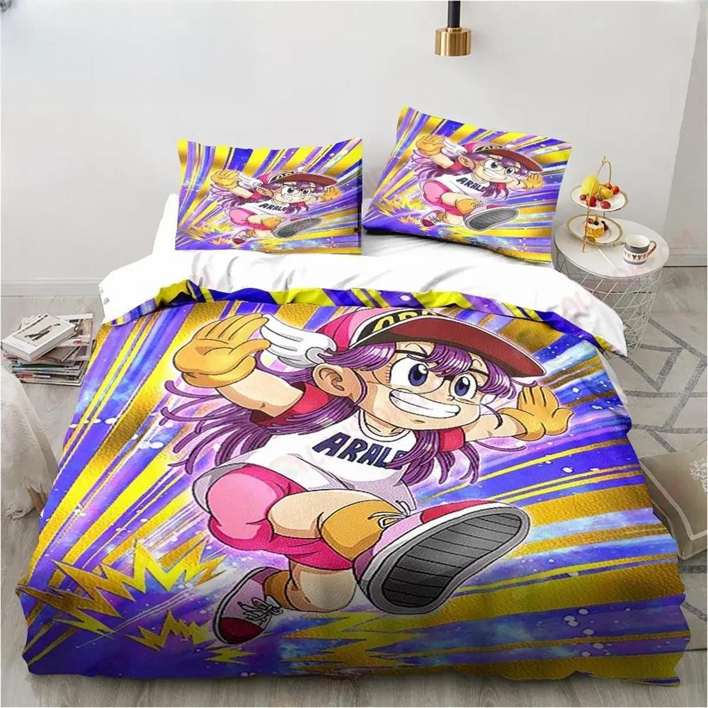 Новая милая мультяшная коллекция постельного белья Dr. Slump Arale из аниме Лен King Twin Double Детское постельное белье Коллекция Наволочка из микрофибры или полиэстера