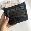 Wave Point Transparent Cosmetic Bag Large Capacity Love Heart Mesh Makeup Bag Cute   Travel