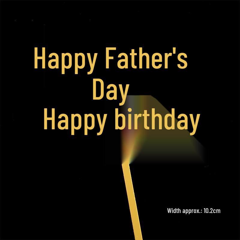 Acrylic Cake Topper - Happy Birthday Mom & Dad, Mother's/Father's Day Decoration