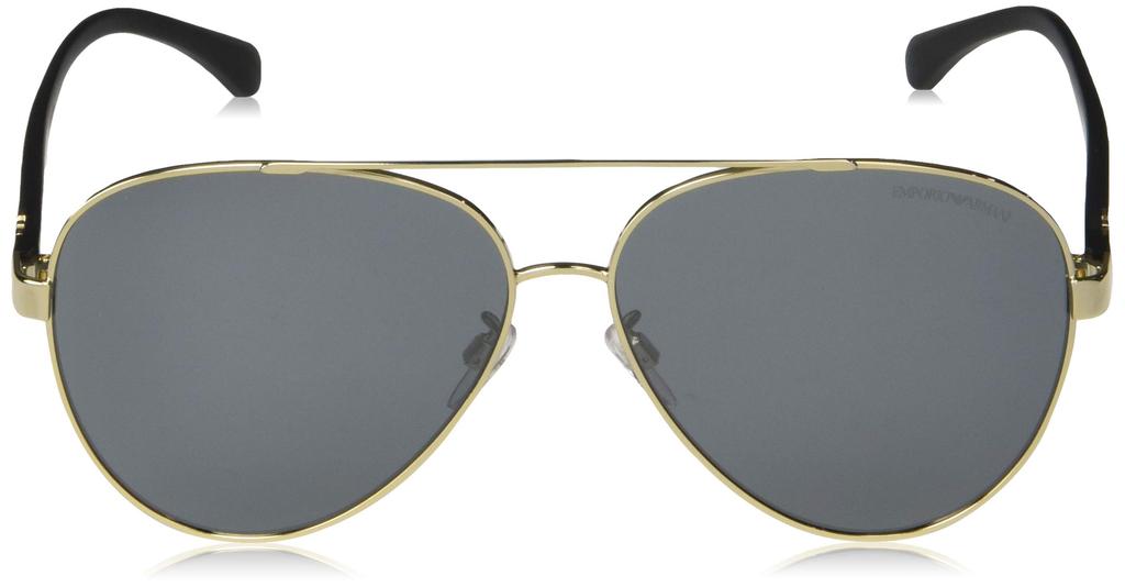 Sunglasses 0EA2046D 30136G PALE GRAY MIRROR BLACK Lens 62 [Emporio Armani] GOLD/LIGHT