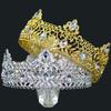 Винтажная барочная королевская корона тиара премиум класса люкс свадебная корона сплав бриллиантовый набор мужская большая круглая корона