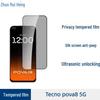 Tecno Pova 8 5G HD Матовое закаленное стекло с защитой от подглядывания с прозрачным протектором линзы с инкрустацией бриллиантами 'Глаз орла'