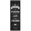 [A0159] - Black “Quotes” Designer Canvas (Happiness Is Sometimes Hidden In the Unknown - V. Hugo) - 90x30cm