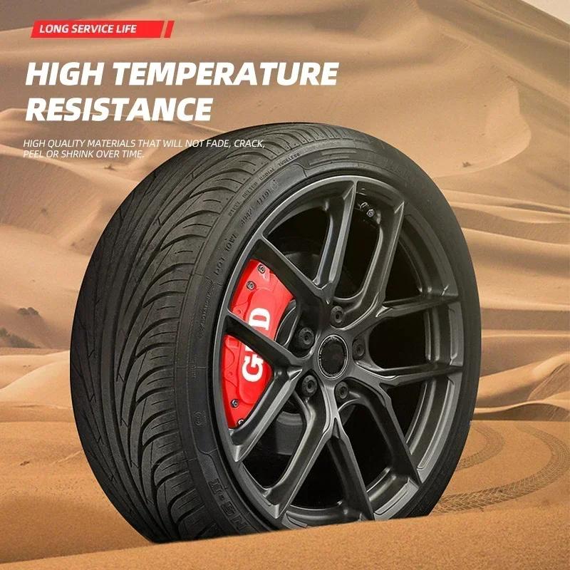 New 1set Car Brake Caliper Sticker Heat Resistant Decal For Volkswagen Tiguan Bora POLO PASSAT CC Touran GOLF Jetta Arteon