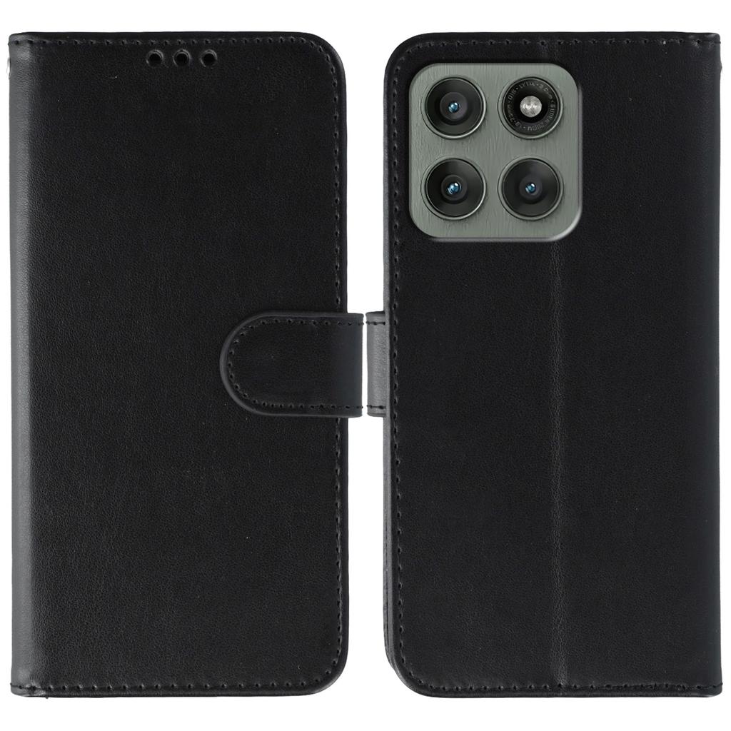 Чехол-книжка из искусственной кожи для Motorola Edge 60 Pro 5G с ремешком