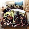 Comfortable Anime Print Duvet Cover Set With Duvet Cover And Pillowcases Twin Full Queen King Sizes For Adults And Kids