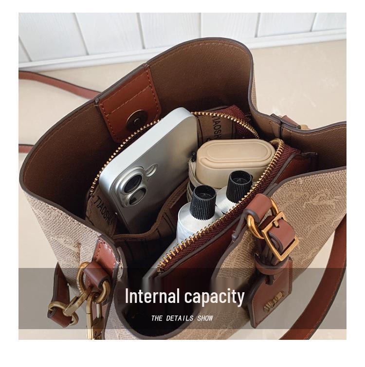 Трендовая сумка-тоут для通勤 2025: Модная сумка-ведро через плечо и на плечо