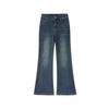 Vintage Flared Jeans for Women, Spring Season, Plus-Size, Slimming, Pear-Shaped Body, Thick Legs, Wide Hips, High-Waisted Wide-Leg Pants