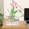 Clear Book Vase Water Planting Flowers Hydroponic Plants Vase Aesthetic Living Room Bedroom Home Office Decoration Book Lovers Gifts