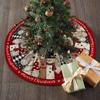 Christmas Tree Skirt Soldier Xmas Tree Pattern Decorative Tree Cover Cozy Tree Skirt Christmas Festival Accessory