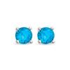 Boucles D'oreilles - LUXENTER - Otieno - Argent 925 - Plaqué or Jaune 18 Carats - Quartz Bleu