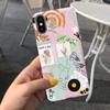 For Apple iPhone X XR XS Max Case Stylish Art Painted Cover Soft TPU Fundas Phone Case For iPhone XR iPhoneX XS Max Cover Bumper