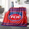 Heidenheim FC Print Flannel Blanket High Quality Warm Comfortable Cover for All Seasons Perfect for Gifts Home Decor