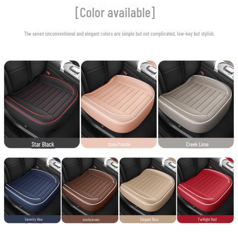 Комплект кожаных чехлов для автомобильных сидений 3D, цельный, без спинки, дышащий, универсальный, подходит для всех сезонов, маленький размер