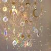 5pcs Colorful Light Catcher Hanging Chain Pendant Decorative Crystal Ball For Window Home Garden Party Wedding Decoration