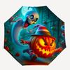 1pc Lively Pumpkins and Ghosts Automatic Opening and Closing Umbrella - Suitable for Various Occasions, Outdoor Activities, Lightweight and Durab