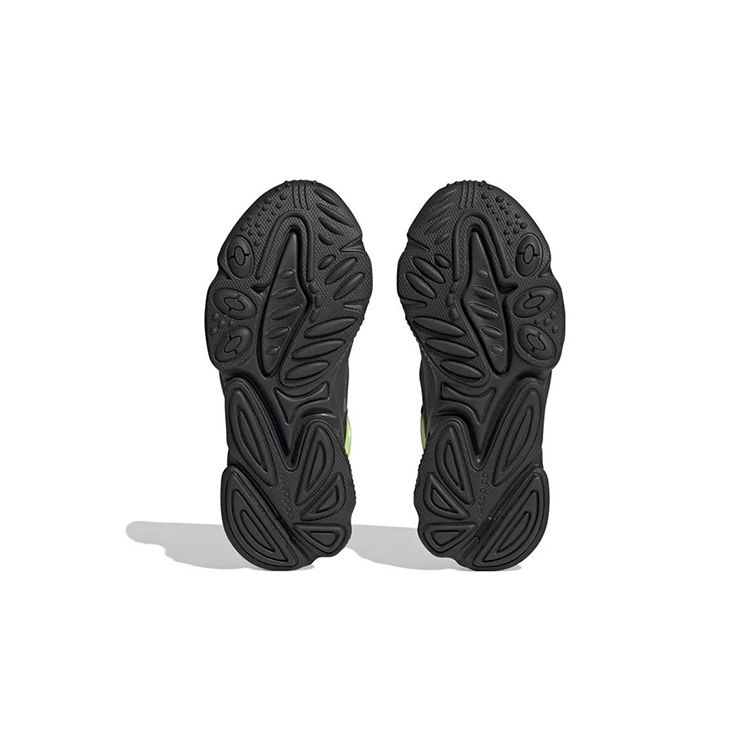 adidas Ozweego Big Kid Люминесцентные детские кроссовки Black Core-Black Solar-Green HQ1637