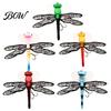Artificial Dragonfly Lure 5Pcs 7.5cm/6.2g Bionic Fishing with Hooks, Topwater Floating Lures Bait, Realistic Insect for Bass Trout Lifelike