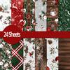 12 Styles Crafts 6inch Background Paper Christmas Printed Scrapbooking Paper Pad For Card Making