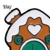 Holiday Party Favors Christmas Cartoon Enamel Brooch, Santa Claus Elk Snowman Tree Badge Pin, Scarves Decorative Pins Bags Clothes Accessory