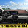 Для Kia Carnival KA4 2020 2021 2022 2023 2024 крышка приборной панели автомобиля, защитный чехол от солнца, коврики с защитой от ультрафиолета, нескользящий коврик