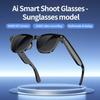 CY01 Smart Glasses: 8MP Camera, AI Voice Assistant, Music, Calls, Photo/Video Recording, 16GB Storage.
