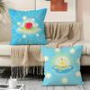 Anime Lucky Fruit Fun Pillow Case Pillowcase, Double-Sided Printed, Sofa Cushion, Bedroom Headboard Pillow