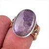 Natural Tiffany Stone Gemstone 925 Solid Sterling Silver Two Tone Ring S.6 J4s57