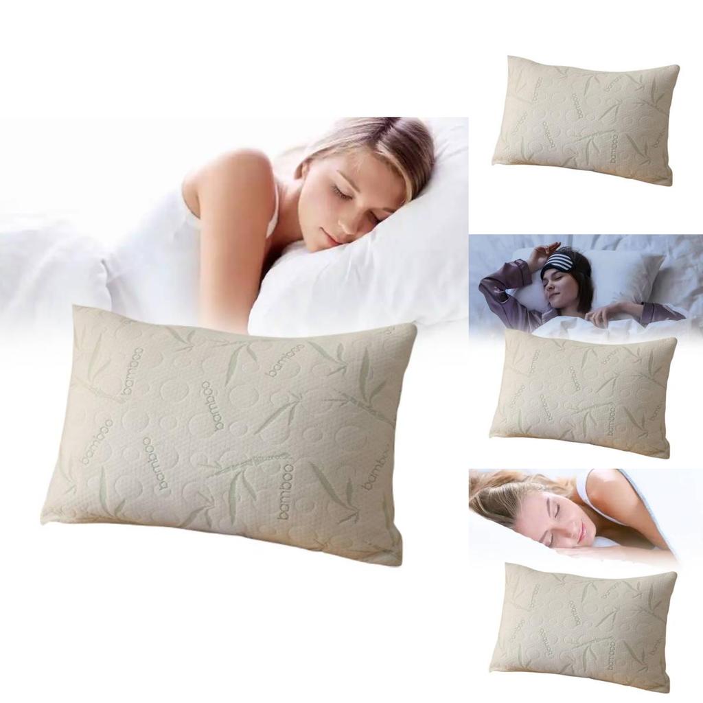 Memory Foam Hotel Pillow With Breathable Silk Knit Fabric For Restful Sleep