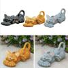 Statue Buddha Yoga Cat Sculpture Figurine Ornament Feature Garden Decor