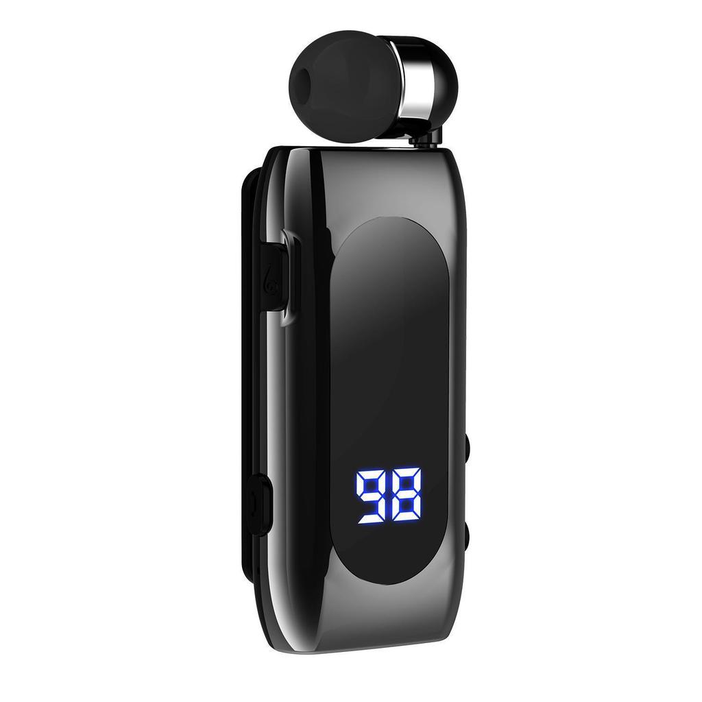 Беспроводные спортивные Bluetooth-наушники K55: Выдвижной, С шумоподавлением, На клипсе с вибрацией, Сверхдлительное время ожидания