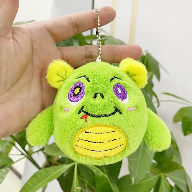 Enchanting Plush Monster Keychain Bag Cute Animal Themed Key Holder For Everyone