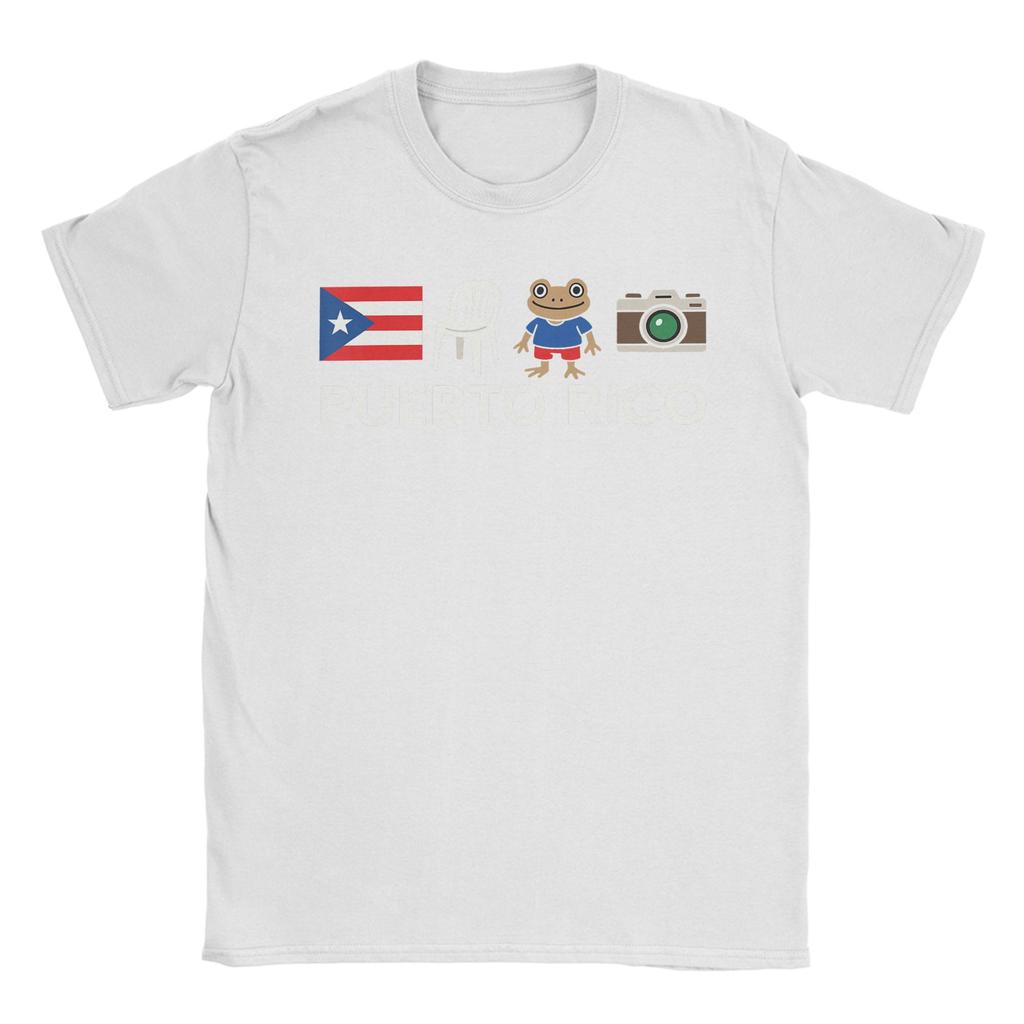 Bad Bunny Puerto Rico Coqui Frog Boricua Puerto Rican Flag Taino Cotton T Shirt For Mens T Shirts Tees Oversized Clothes