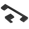 Black Door Handle Zinc Alloy Hardware Pull for Cabinet Door Wardrobe Furniture Home126mm
