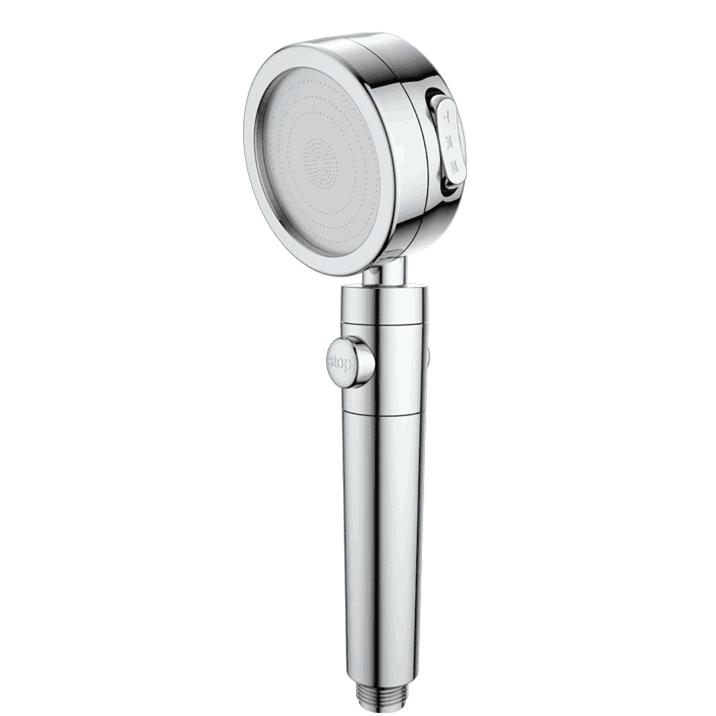 High Pressure Water Saving Chrome Handheld Shower Head with 3 Spray Modes | Modern Design ABS Plastic Bathroom Shower