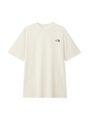 Футболка North с коротким рукавом Cut and Sew с коротким рукавом GTD Melange Crew серо-белая M [The Face] мужская