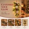 Faux Flower Artificial Pine Branch Artificial Christmas Garland Creative Door Hanging  Home Party