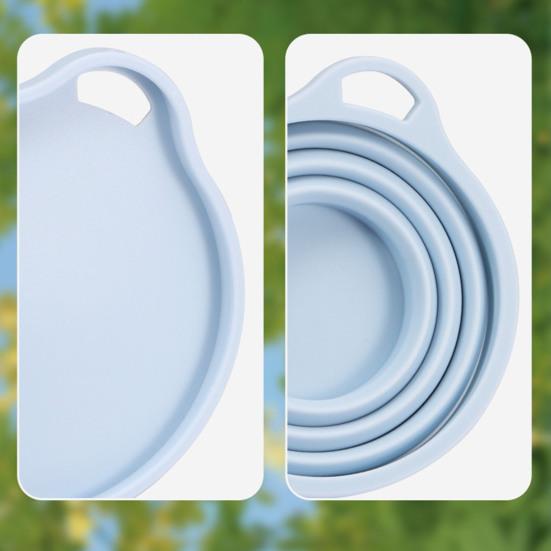 Складной силиконовый стакан для воды с ручкой-карабином 180 мл, портативный дорожный стакан для мытья, контейнер для воды с широким горлышком для кофе, напитков, соков